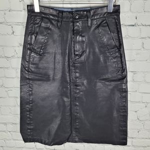 G-STAR RAW | Bronson A-line faux leather skirt